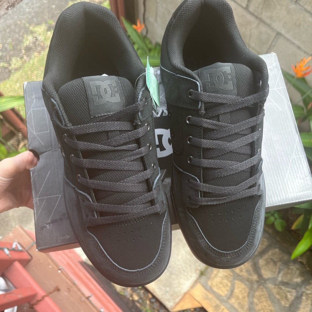 DC Men's Black and Gray Sneakers